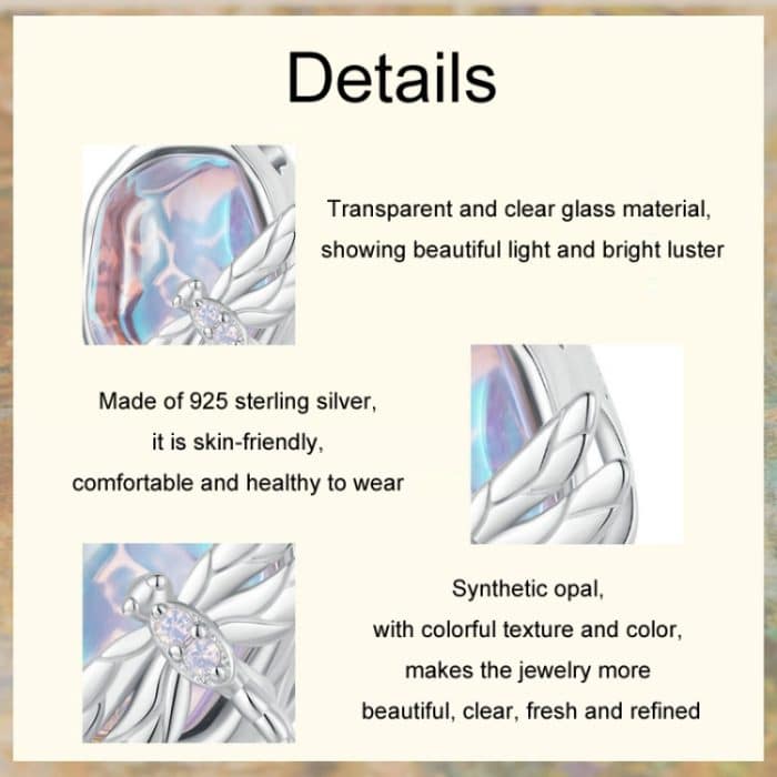 S925 Sterling Silber Magische Libelle DIY Perlen – Bild 4