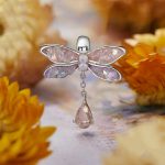 S925 Sterling Silber Libelle Wassertropfen Quaste DIY Perlen – Bild 2