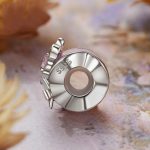 S925 Sterling Silber platinierte Schmetterlings-Silikon-DIY-Perlen – Bild 3