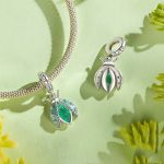 S925 Sterling Silber platinierte Oasis Sieben-Sterne-Marienkäfer-DIY-Perlen – Bild 3