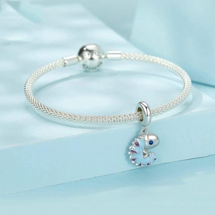 S925 Sterling Silber platinierter Chamäleon-DIY-Schmuckanhänger – Bild 2