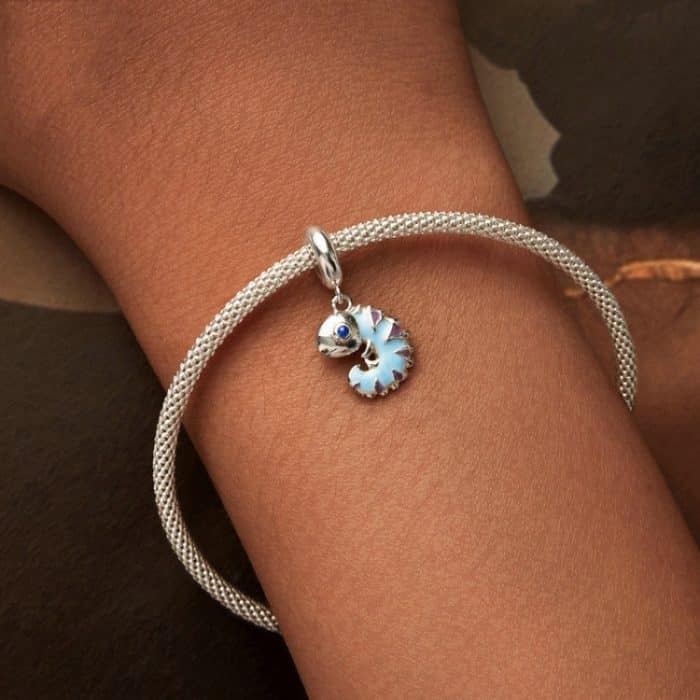 S925 Sterling Silber platinierter Chamäleon-DIY-Schmuckanhänger – Bild 6