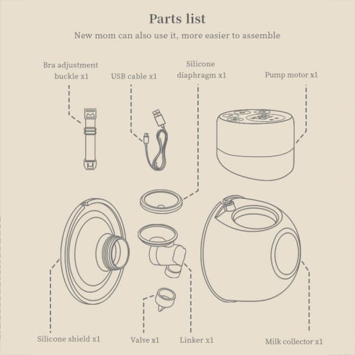 S12 LCD-Bildschirm Intelligente tragbare tragbare leise elektrische Milchpumpe mit großer Kapazität, S12 White, S12 Bilateral – Bild 12