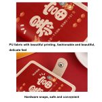 Festlicher Cartoon-Kartenhalter mit Schnappverschluss und Anti-Entmagnetisierung, Lucky Change ID-Aufbewahrungstasche, Get Rich, Make a Fortune, Rising Luck, Be in Good Luck, Too Difficult, Good Luck, Excellent, Red, Blue – Bild 3