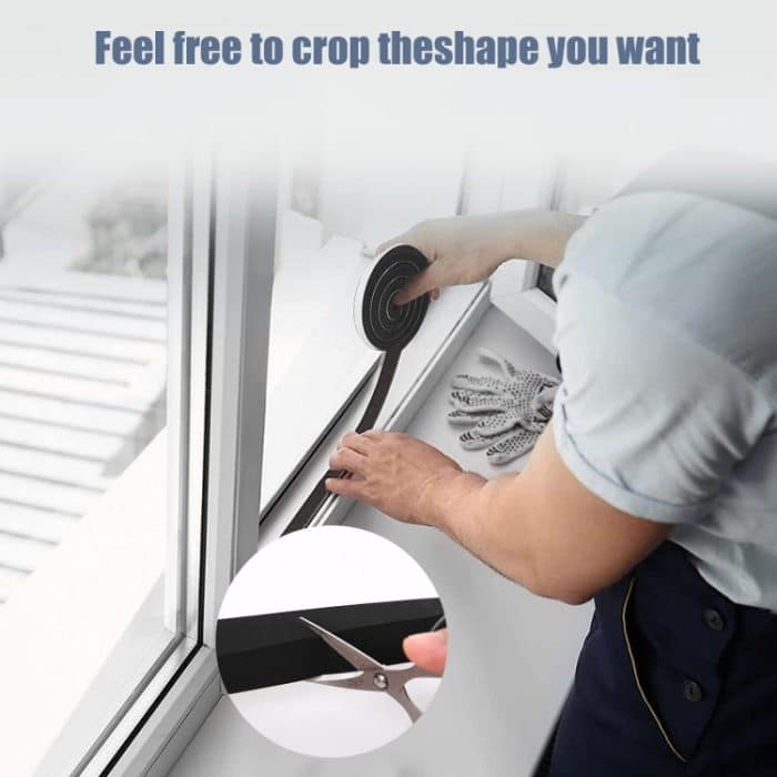 Schaumstoffstreifen mit selbstklebender, geschlossenzelliger Schaumstoffdichtung für Türen und Fenster, 5m /Roll 2cm Width 3mm Thickness, 5m /Roll 3cm Width 3mm Thickness, 5m /Roll 5cm Width 3mm Thickness, 2m /Roll 2cm Width 5mm Thickness... – Bild 5