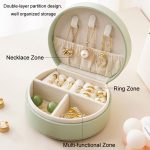 Schmuck-Aufbewahrungskoffer, tragbare Handtasche, Halskette, Ring, Ohrringe, Reise-Schmuckschatulle – Bild 5