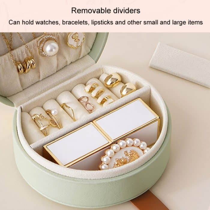 Schmuck-Aufbewahrungskoffer, tragbare Handtasche, Halskette, Ring, Ohrringe, Reise-Schmuckschatulle – Bild 6