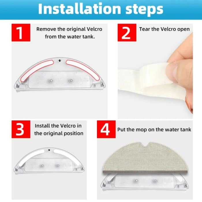 Für Xiaomi/Roborock Sweeper T4/T6/T7 PRO/P5/S50 Wassertank-Befestigungsaufkleber – Bild 5