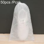 Tragbare, verdickte, nicht gewebte Anti-Vergilbungs- und Sonnenschutz-Schuhtasche, Schuhaufbewahrungstasche, 50pcs /Pack 24x38cm Small, 50pcs /Pack 32x38cm Middle, 50pcs /Pack 32x48cm Large