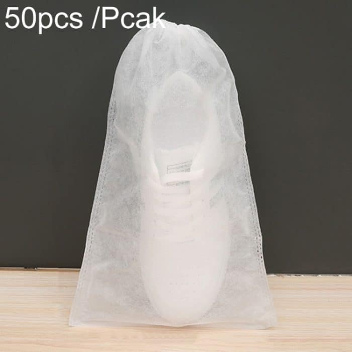 TBD0604518901.jpg Tragbare, verdickte, nicht gewebte Anti-Vergilbungs- und Sonnenschutz-Schuhtasche, Schuhaufbewahrungstasche, 50pcs /Pack 24x38cm Small, 50pcs /Pack 32x38cm Middle, 50pcs /Pack 32x48cm Large – Bild 1