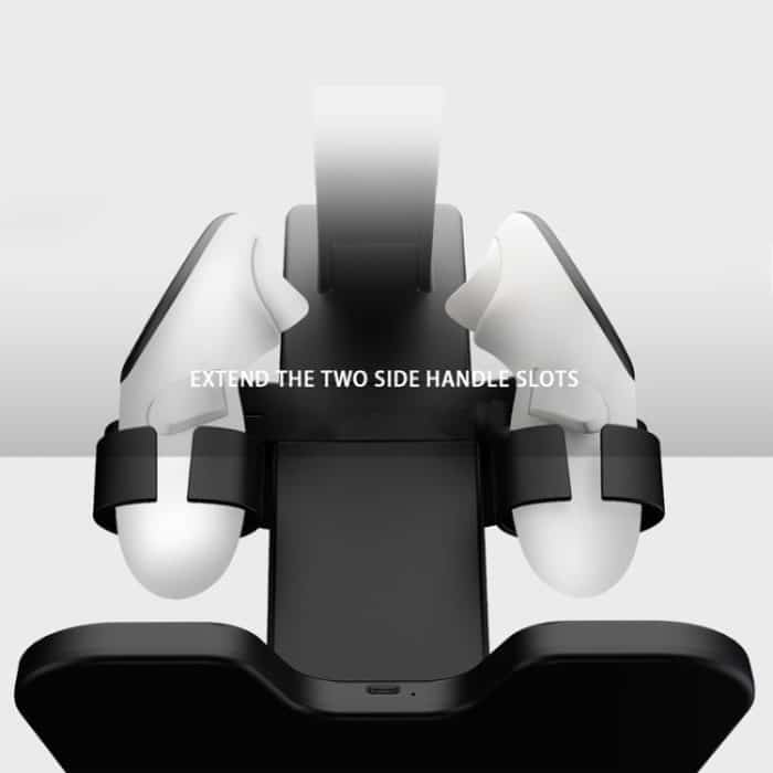 Für Meta Quest 3/2/Pro Ladeständer mit RGB-Lichtern – Bild 6