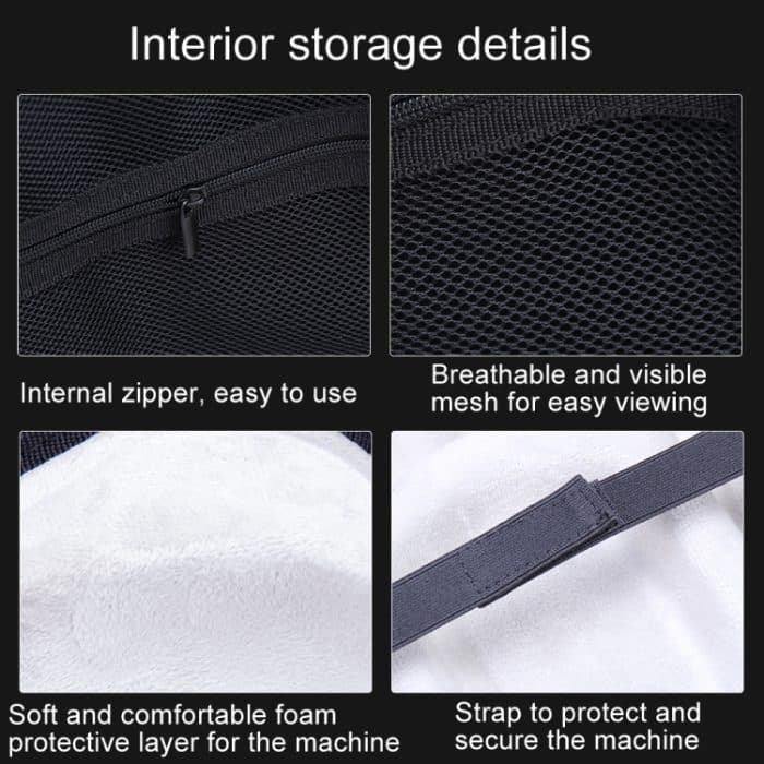Für Apple Vision Pro Aufbewahrungstasche VR Kopfbedeckung EVA Portable Hard Case, EVA+Cloth Pattern – Bild 7
