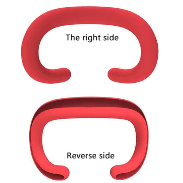 Für Apple Vision Pro Silikon-Augenmaske, schweißfest, staubdicht, austauschbare Silikonhülle – Bild 3