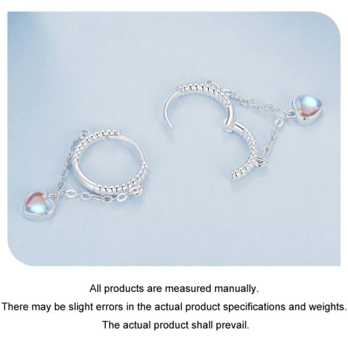 Ohrringe aus platiniertem Agile-Herz-Quasten-Ohrring aus S925-Sterlingsilber – Bild 3