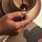 S925 Sterling Silber platinierter verstellbarer offener Sonnen- und Mondring – Bild 5