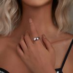 Verstellbarer Ring aus S925-Sterlingsilber mit schlichter Öffnung – Bild 4