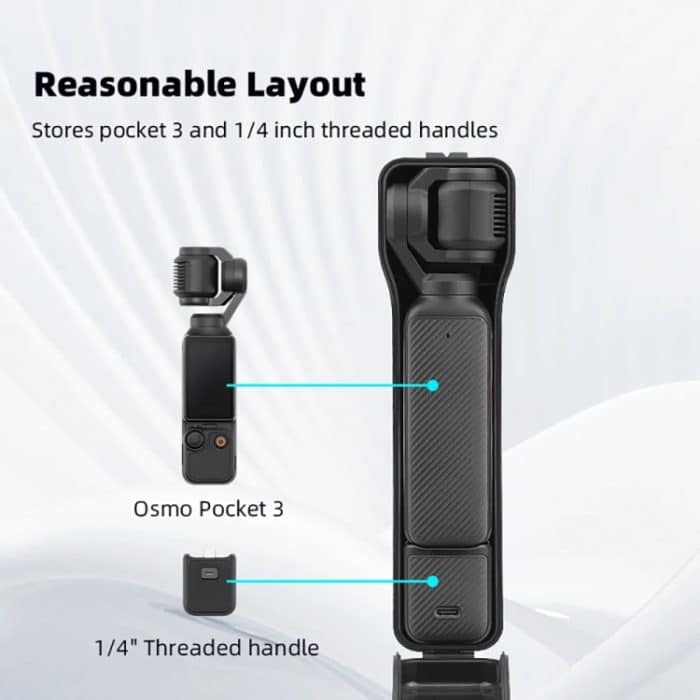 Für DJI OSMO POCKET 3 BRDRC Wasserdichte Aufbewahrungsbox Schutzhülle mit Lanyard, BRDRC – Bild 5