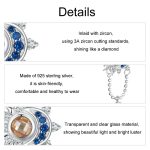 S925 Sterling Silber platinierter Sonnen-Mond-Perlen-DIY-Anhänger – Bild 4