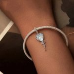 S925 Sterling Silber Nano Opal Blau Herz Ballon DIY Perlen – Bild 6