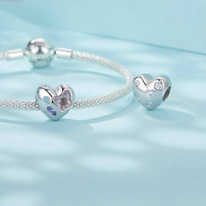 S925 Sterling Silber platiniertes Love Opal DIY Armband mit Perlen – Bild 3