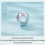 S925 Sterling Silber platiniertes Love Opal DIY Armband mit Perlen – Bild 5