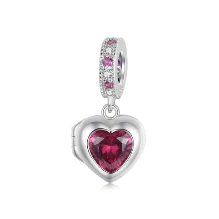TBD0604551101A.jpg S925 Sterling Silber Permanent Love Herz Anhänger DIY Perlen – Bild 1