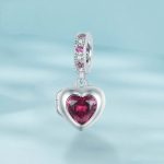 S925 Sterling Silber Permanent Love Herz Anhänger DIY Perlen – Bild 3