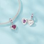 S925 Sterling Silber Permanent Love Herz Anhänger DIY Perlen – Bild 4