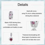 S925 Sterling Silber Permanent Love Herz Anhänger DIY Perlen – Bild 5