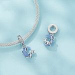 S925 Sterling Silber leuchtende süße Mondkatze DIY Anhänger Perlen – Bild 3