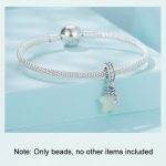 S925 Sterling Silber Leuchtender Stein Stern Wunschflasche DIY Anhänger Perlen – Bild 5