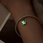 S925 Sterling Silber Leuchtender Stein Stern Wunschflasche DIY Anhänger Perlen – Bild 7