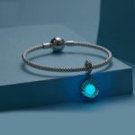 S925 Sterling Silber Ozean-Stil Leuchtender Muschel-Anhänger zum Selbermachen mit Perlen – Bild 4