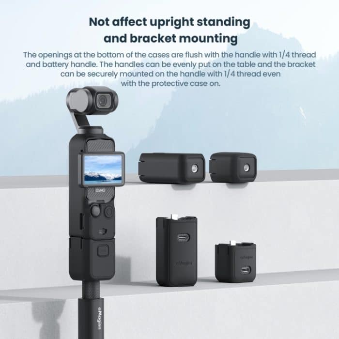 Für DJI Osmo Pocket 3 AMagisn Silikon Schutzhülle Bewegung Kamera Zubehör, 5 In 1 Black, 5 In 1 Blue, 5 In 1 Gray, 7 In 1 Black, 7 In 1 Blue, 7 In 1 Gray – Bild 13
