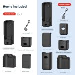Für DJI Osmo Pocket 3 AMagisn Silikon Schutzhülle Bewegung Kamera Zubehör, 5 In 1 Black, 5 In 1 Blue, 5 In 1 Gray, 7 In 1 Black, 7 In 1 Blue, 7 In 1 Gray – Bild 4