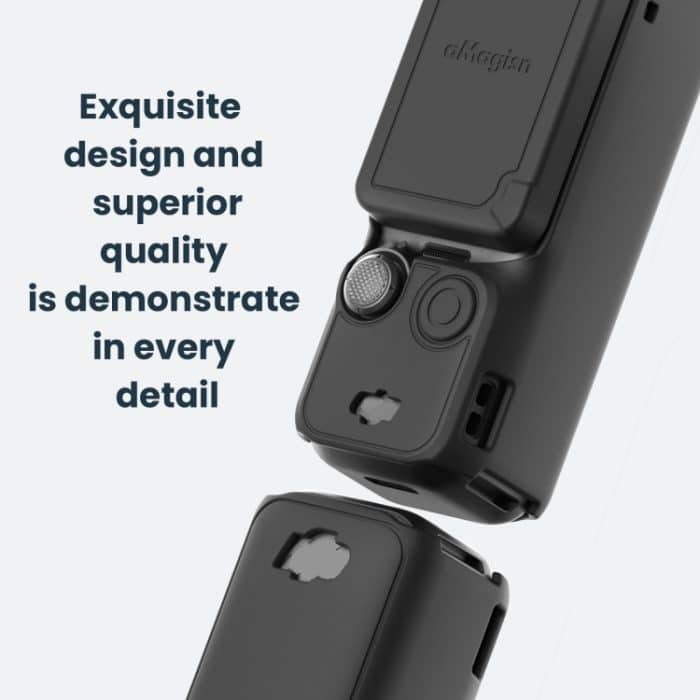 Für DJI Osmo Pocket 3 AMagisn Silikon Schutzhülle Bewegung Kamera Zubehör, 5 In 1 Black, 5 In 1 Blue, 5 In 1 Gray, 7 In 1 Black, 7 In 1 Blue, 7 In 1 Gray – Bild 10