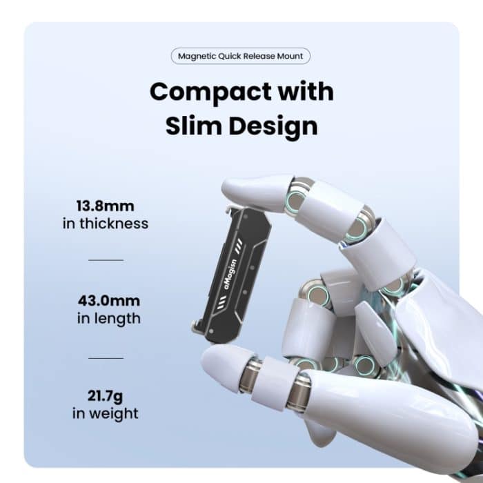 Für DJI Osmo Action 4/3 aMagisn magnetische schnelle Demontage-Motion-Kamera-Zubehör – Bild 5