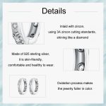 S925 Sterling Silber Retro Muster Damen Ohrringe – Bild 4