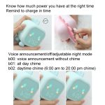 Dinosaurier-Kinderwecker, elektronische Uhr, multifunktionales Glockenspiel, kleiner Wecker – Bild 14