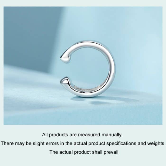 S925-Sterlingsilber mit platiniertem Metallring für einzelnes Ohr – Bild 4