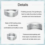 S925-Sterlingsilber mit platiniertem Metallring für einzelnes Ohr – Bild 5