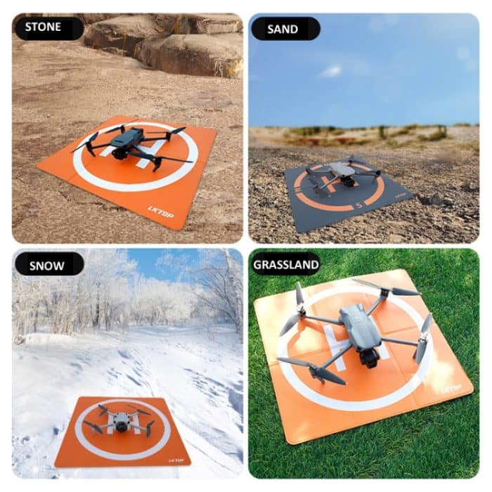 Drone Universal Landing Pad Doppelseitige wasserdichte faltbare RC Flugzeug Startmatte, LKTOP 50cm, LKTOP 65cm – Bild 7