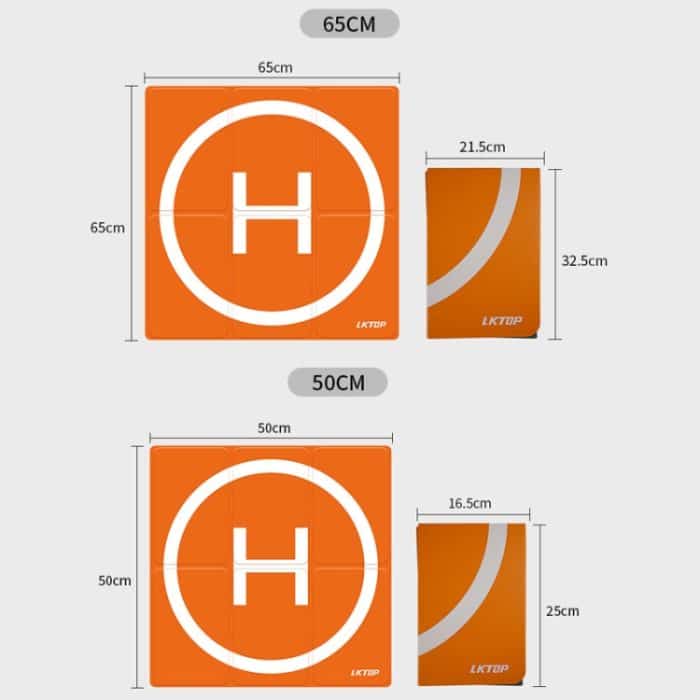 Drone Universal Landing Pad Doppelseitige wasserdichte faltbare RC Flugzeug Startmatte, LKTOP 50cm, LKTOP 65cm – Bild 8