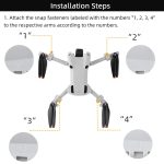 Für DJI Mini 4 Pro Drone BRDRC Fahrwerk mit erhöhter Beinhöhe – Bild 9