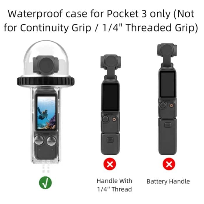 Für DJI Osmo Pocket 3 BRDRC 40 m Tiefe, wasserdichte Gehäuse-Tauchgehäuseabdeckung – Bild 12