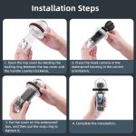 Für DJI Osmo Pocket 3 BRDRC 40 m Tiefe, wasserdichte Gehäuse-Tauchgehäuseabdeckung – Bild 13