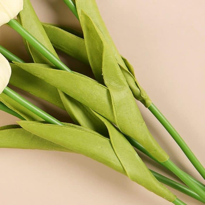 10-in-1-Tulpenstrauß mit Papiertüte, Heimdekoration, Simulationsblumen, Papiertüte, Blumen-Set-Arrangement – Bild 4