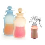 150 ml wiederverwendbare Babynahrungsbeutel aus Silikon, nachfüllbare Quetsch-Aufbewahrungsbehälter, 150ml  Blue, 150ml Pink, 150ml Beige – Bild 2
