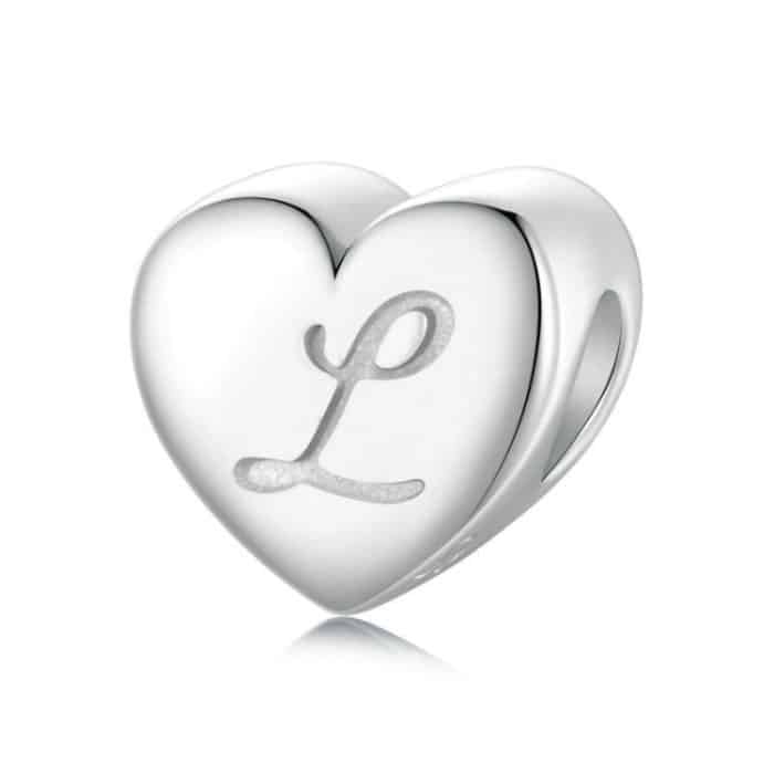 S925 Sterling Silber platinierte Love Letters DIY Perlen – Bild 1