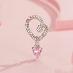 S925 Sterling Silber Twisted Rope Smart Heart DIY Anhänger Perlen – Bild 2